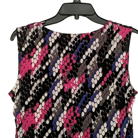 NWOT Kasper Shell Pink/Blue/White/Black/Gray, M - Picture 6 of 6